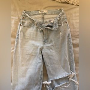 Abercrombie the 90’s straight ultra high rise jeans CURVE LOVE